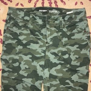 Old Navy Camo Jeans with raw hem